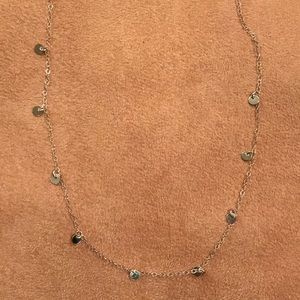 Sterling silver Dainty Disc Necklace